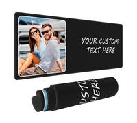 Personalised Extra Large Mouse Mat, Customisable Mouse Padwith Your Photo, Logo, Text | Non-Slip Desk Pad for Gaming, Office & Home - Waterproof, Stitched Edges (31.4x11.8in/80x30cm) (style2)