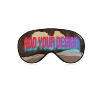 Personalised Eye Mask for Sleeping with Your Photo/Text/Logo, Comfy Sleeping Eye Cover for Nap Travel, Adjustable Sleep Eye Mask for Women & Men Adjustable