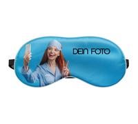 Personalised Eye Mask with Photo Gift Funny Travel Sleeping Mask for Women Men with Own Desired Motif for Relaxing Eye Cover Individually Printed Soft Satin Weave [042]