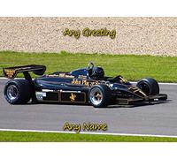 Personalised F1 / Formula 1 Car Greeting Card (Birthday, Mothers Day, Fathers Day, Christmas, Blank) - Custom Card for Him Her Male Female Family Kids