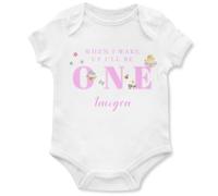 Personalised Fairies Birthday Babygrow Baby Girls When I Wake Up Ill Be Custom Vest Babies, 12-18 Months, White