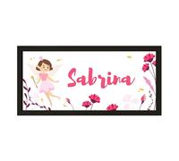 Personalised Fairy Wall Art Print for Girls - Framed & Whimsical