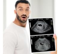Personalised Fake Ultrasound Picture - Funny Gift & Joke Item for Pregnancy Announcement, Baby Shower Decoration, Surprise for Family & Friends