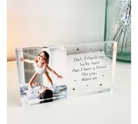 Personalised Family Photo Acrylic Block Print, Custom Photo Family Print, Fathers Day Gift, Gift For Dad Mum Grandparents, Acrylic Ornament