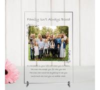 Personalised Family Plaque - Family Isn't Always Blood - Custom A5/A4 MDF & Acrylic Sign - Perfect Keepsake for Loved Ones (Acrylic Indoor & Outdoor Use, A4 30cm x 21cm)