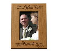 Personalised Father Of The Bride Gift Wooden Photo Frame 4 x 6 Inch
