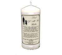 Personalised Father of the Bride Wedding Memorial Absence Poem Candle to Light in Remembrance