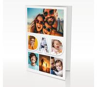 Personalised Fathers Day Card Gifts For Dad From Daughter & Son Custom Photo Design With Envelope Presents For Daddy, Grandad - A4, A5, A6 (Dad Text)