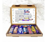 Personalised Father's Day Chocolate Message Board - Chocolate box card - From I/Me