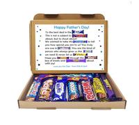Personalised Father's Day Chocolate Message Board - Personalised Gifts - Gifts For Her - Gifts For Him - Chocolate Gift - Chocolate box card