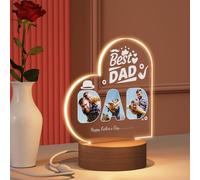 Personalised Father's Day Gifts for Dad - Gifts for Dad from Daughter Son, Custom Dad Photo Frame Personalised Father Presents for Daddy