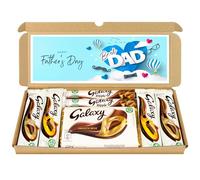 Personalised Father's Day Gifts For Dad | Letter box Chocolate Gift Selection Box | Fullsize Galaxy Chocolate Bars Hamper | Ideal Gifts For Men