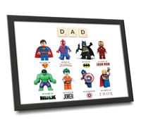 Personalised Fathers Day Superhero Gifts For Dad From Daughter & Son, Daddy Birthday Presents