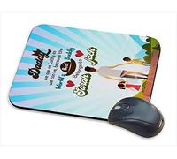Personalised Fathers Day themed World's Best Daddy we are as lucky as we can be - Christmas Birthday gift present idea Mouse Pad Desk Accessory Gift.