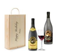 Personalised Faustino Spanish Rioja Red Wine Gift Set - (2 x 75cl) (Happy Birthday, 750ml, Red Wine)
