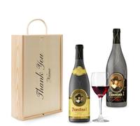 Personalised Faustino Spanish Rioja Red Wine Gift Set - (2 x 75cl) (Thank You, 750ml, Red Wine)