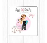 Personalised Female Gym Keep Fit Birthday Card Daughter Sister Granddaughter