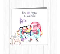 Personalised Female Keep Fit Gym Birthday Card Daughter Sister Granddaughter