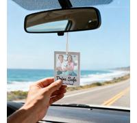 Personalised Film Photo Car Hanging Ornament Custom Photo & Text Car White Acrylic Ornament Customized Reel Photo Gifts Driving Test Pass First Car Gifts for Family Couple Car Interior Decoration