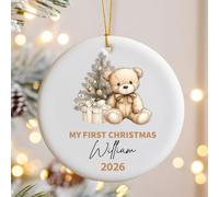 Personalised First Christmas Ornament | Baby First Christmas Tree Ornament | Keepsake Gift | Baby's 1st Christmas | First Christmas Teddy