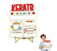 Personalised First Day of School Board with Name, Back to School Board