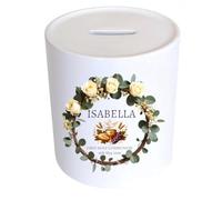 Personalised First Holy Communion Money Box | Piggy Bank | Ceramic 1st Holy Communion Keepsake Gift | Savings Jar