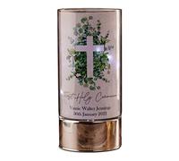 Personalised First Holy Communion Night Light Gift With Green Cross