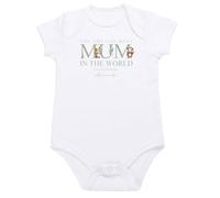 Personalised First Mothers Day Baby Pyjamas Bodysuit Romper Suit (Sage Vest, 0-3 Months)