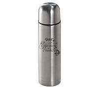 Personalised Fishing Brushed Steel Insulated Vacuum Flask 500ml - Engraved - Enter Your Custom Text.