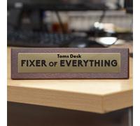 Personalised Fixer of Everything Wooden Desk Sign