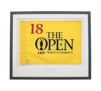 Personalised Flag Display Frame. 50x60cm | Golf Flag Frame | The Open | The Masters | Ryder Cup (Dark Grey Frame)
