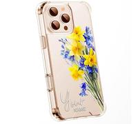 Personalised Floral Phone Case Customised Text & Watercolour Pressed Flowers & Bumble Bee Butterfly Ladybird | Luxury Clear Silicone Premium Cover for iPhone 16 15 14 13 12+ Samsung - Spring 3