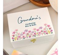 Personalised Floral Wooden Keepsake Box I Birthday, Mother's Day Gift