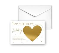 Personalised Foil Scratch To Reveal Card Surprise Gift Foil Heart Scratch Card Luxury Gold Silver Metallic Happy Birthday