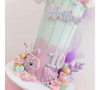 Personalised Font 5 Double layered Name Charn- Perfect Birthday Cake Topper