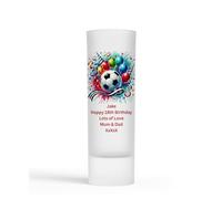 Personalised Football Design Shot Glass Gift for 18th 21st 30th 40th Birthday