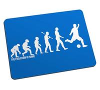 Personalised Football Evolution Mouse Mat for Huddersfield Town fans in Terriers colours, fabric top, non slip desktop computer mouse pad 5mm thick