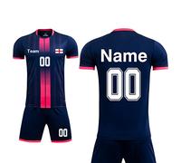 Personalised Football Kit for Kid Men with Name Number Logo Custom Football Kit for Kids Adult