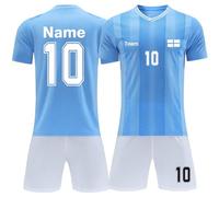 Personalised Football Kit For Kids Adult Custom Football Shirts and Shorts with Your Name Number Team Logo #3