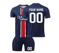 Personalised Football Kit Kids Custom Football Kits for Boy Men Football Jersey with Your Name & Number T-Shirts Top & Shorts, Football Gifts for Kids Adult #05