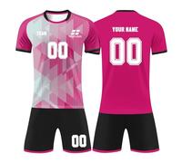 Personalised Football Kits Football Gifts for Boys Customizable England Football Shirt for Kids Football Training Shirts and Shorts Tracksuit for Children and Adults