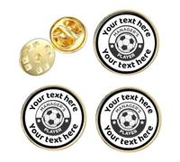 Personalised Football Manager`s Player Lapel Pin Badge, Pack of 3 (P26)