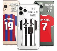 Personalised Football Phone Case Cover Football Team Shirt Style Football Custom Gift for iPhone 15 16/16 14 13 12 11 Pro Max Samsung - CUSTOMISE ONLINE, 16 Styles