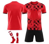 Personalised Football Shirt for Boys Customizable Football Kits for Boys 2024 Boys' Football Training Shirts Shorts and Socks Sports Tracksuit Football Gifts for Boys,A2/10-11 Years