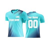 Personalised Football Training Jersey for Kids Boys Girls Custom Name Number#7#9 Team Shirts Breathable Polyester for Clubs, Schools, Gifts for Birthday Football Fans