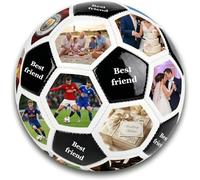 Personalised Football with Photo & Name, Custom Soccer Ball Gift for Boys Men Dad, Size 5 Training Ball for Birthday