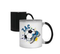 Personalised Footballer Mug Gift, Best Football Player Gift, Football Game Gift, Colour Changing, Magic Cup/Mug.