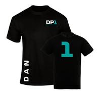Personalised Formula Racing T Shirt Blue - Grand Prix Circuits Tee, Motorsport Fan Top, T-Shirt for Kids and Adults - Black 7-8 Years