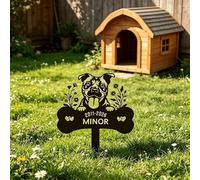 Personalised French Bulldog Memorial Stake, Grave Marker, Dog Headstone | Memorial Plaques for Outdoors, Dog Memorial Gifts for Loss of Dog, Garden Decor, Grave Decorations for Cemetery, Grave Marker