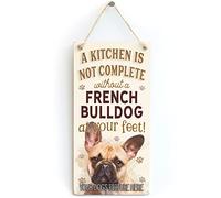 Personalised French Bulldog Sign - A Kitchen is not complete without a French Bulldog at your feet!